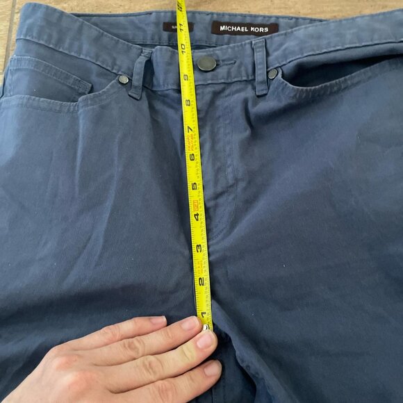 Michael Kors Blue slim fit chino trousers pants men's 32/30 - Picture 4 of 6